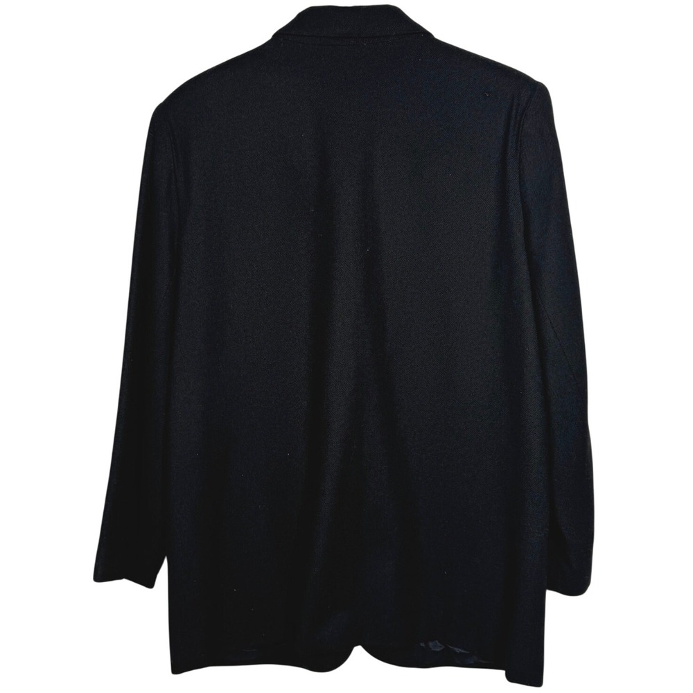 Sag Harbor Women's Vintage 100% Wool Black Blazer Sz 12P / Vintage Sz 14P Career - Picture 3 of 16